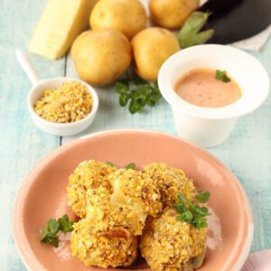 CROQUETAS DE PAPA Y BERENJENA